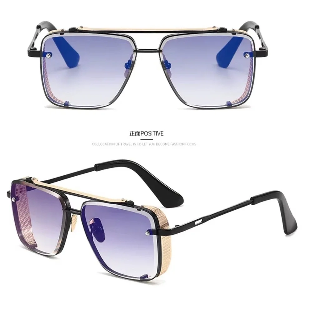 Sunglasses Men Women Designer Driving UV400 Protection Rectangular Outdoor Gafas